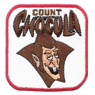 General Mills Cereal Collectibles - Monster Cereal Count Chocula Embroidered Iron-On Patch