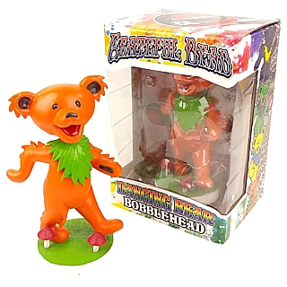 Grateful Dead Collectibles - Dancing Bear Bobblehead Doll ORANGE