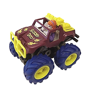 Television Character Collectibles - Scooby-Doo Daphne in Jeep Friction Pull-Back Monster Truck