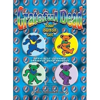 Grateful Dead Collectibles - Dancing Bear Pinback Buttons 