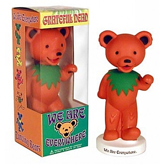 Grateful Dead Collectibles - ORANGE Dancing Bear Bobble Head Dolls Nodder