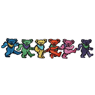 Grateful Dead Collectibles - Dancing Bears Iron On Emroidered Patch