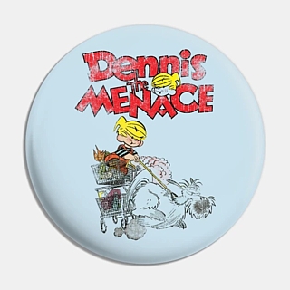 Cartoon and Comic Strip Character Collectibles - Dennis the Menace Pinback Button