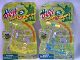 Mountain Dew Collectibles - Mountain Dew Mini Finger Scooter Keychain