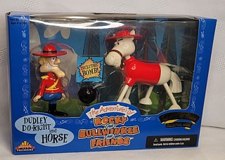 Cartoon Character Collectibles - Dudley Do-Right and Horse Figure Set
