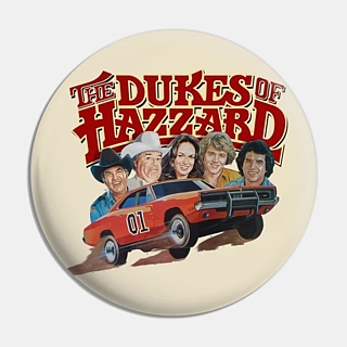 80s Television Collectibles - Dukes of Hazzard Pinback Button