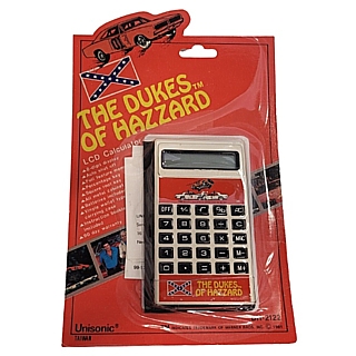 Television from the 1980's Collectibles - Dukes of Hazzard - LCD Calculator