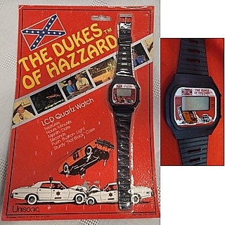 Television from the 1980's Collectibles - Dukes of Hazzard - LCD Watch Digital Quartz Watch