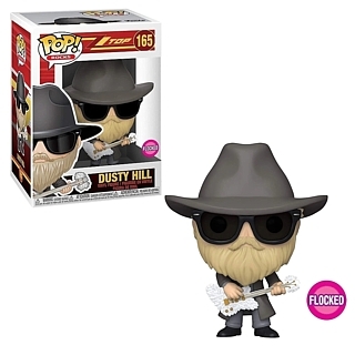 Classic Rock and Roll Collectibles - ZZ Top Dusty Hill POP! Rocks Vinyl Figure 165 Flocked
