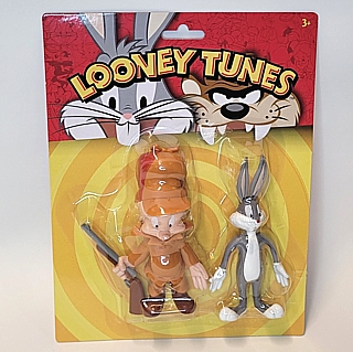 Looney Tunes Collectibles - Bugs Bunny and Elmer Fudd Bendable Figures
