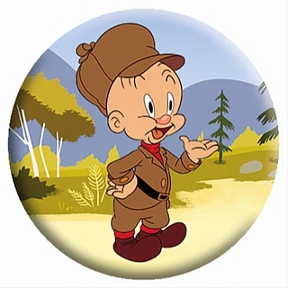 Looney Tunes Collectibles Elmer Fudd Metal Pinback Button