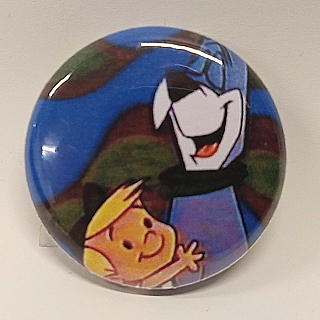 Cartoon Collectibles - The Jetsons - Elroy Jetson and Astro Pinback Button