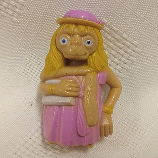 Movie Characters Collectibles - E.T. The Extra Terrestrial 1982 LJN PVC Figure Disguised as Woman