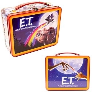 Movie Characters Collectibles - E.T. The Extra-Terrestrial Metal Embossed Tin Tote Lunch Box