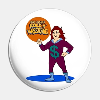 Pro Wrestling Collectibles - WWE / WWF World Wrestling Federation Fabulous Moolah Rock n Wrestling Pinback Button