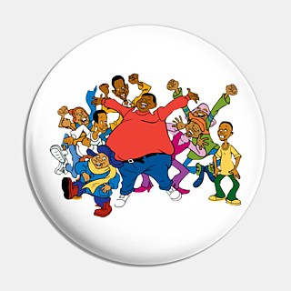 Cartoon Characters Collectibles - Fat Albert and the Cosby Kids Metal Pinback Button