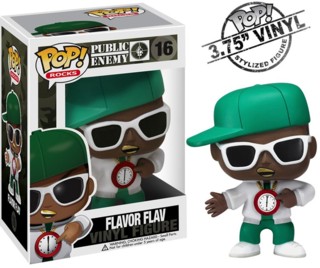 Rap Music Collectibles - William Jonathan Drayton, Jr. Flavor Flav Public Enemy Hip Hop Vinyl Plastic Figure