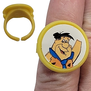 Flintstones Collectibles - Fred Flintstone Plastic Gumball Machine Ring