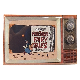 Rocky & Bullwinkle Collectibles - Fractured Fairy Tales Metal TV Magnet