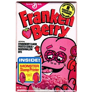Advertising Collectibles - General Mills Monster Cereals Franken Berry Cereal Box Metal Magnet