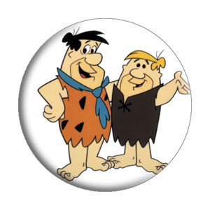 Cartoon Collectibles - Flintstone's Fred and Barney Pinback Button