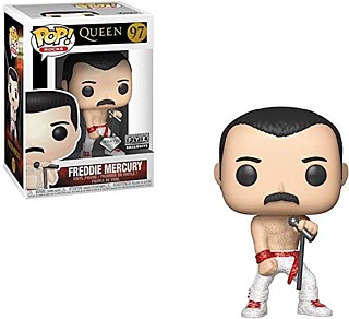 Queen Collectibles - Freddie Mercury FYE Diamond Exclusibe POP! Vinyl Figure