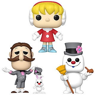 Frosty the Snowman Rankin Bass POP! Vinyl Figures - Frosty, Karen, Professor Hinkle with Hocus Pocus