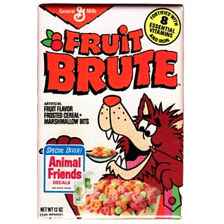 Advertising Collectibles - General Mills Monster Cereals Fruit Brute Cereal Box Metal Magnet