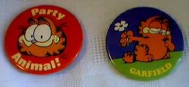 Garfield Collectibles - Garfield Pinback Buttons