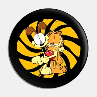 Garfield Collectibles - Garfield and Odie Metal Pinback Button
