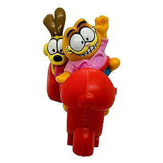 Garfield Collectibles - Garfield and Odie on Red Motor Scooter 1989 McDonalds Happy Meal Toy