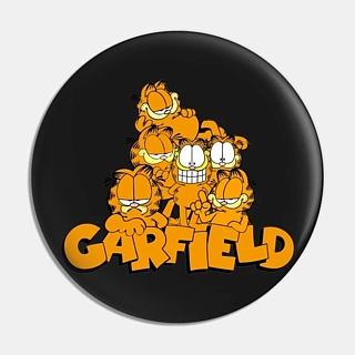 Garfield Collectibles - Pile of GarfieldsMetal Pinback Button