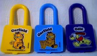 Garfield Collectibles - Garfield Plastic Padlocks