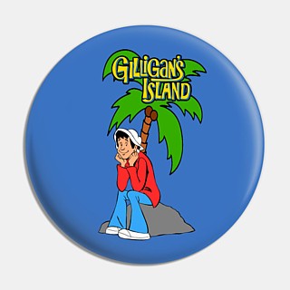 Gilligans Island - Animated Cartoon Pinback Button
