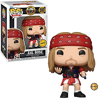 Rock and Roll Collectibles - Guns and Roses Heavy Metal Axl Rose 1992 POP! Rocks Vinyl Figure 397 Chase Variant