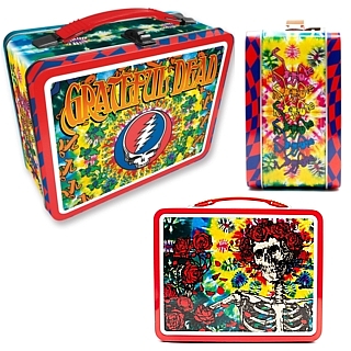 Grateful Dead Collectibles - Grateful Dead Metal Embossed Tin Tote Lunch Box