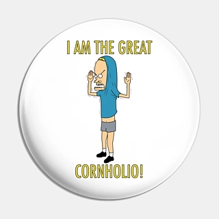MTV's Beavis and Butthead Collectibles -Great Cornholio Metal Pinback Button
