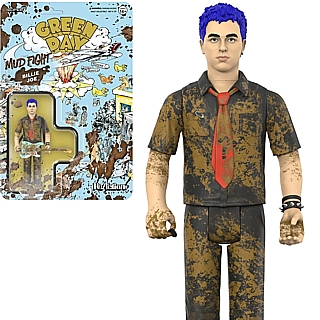 Rock and Roll Collectibles - Green Day Billie Joe Armstrong Mud Fight ReAction Figure