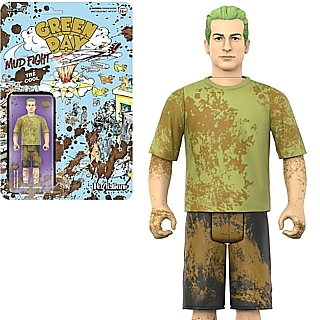 Rock and Roll Collectibles - Green Day Mike Dirnt Mud Fight ReAction Figure
