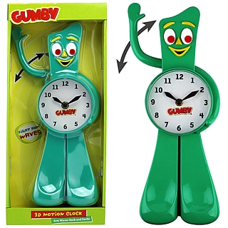 Cartoon Collectibles - Gumby 3-D Animated Motion Wall Clock