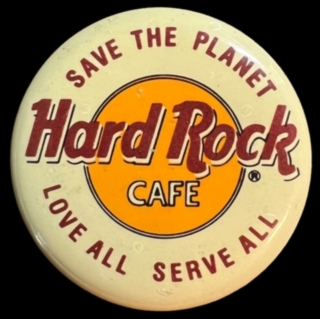 Advertising -Hard Rock Cafe Pinback Button