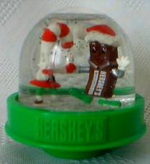 Hershey Advertising Collectibles - Hershey Candy Bar Snow Dome