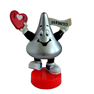 Hershey Advertising Collectibles - Hershey Kiss Valentine I Love You Topper