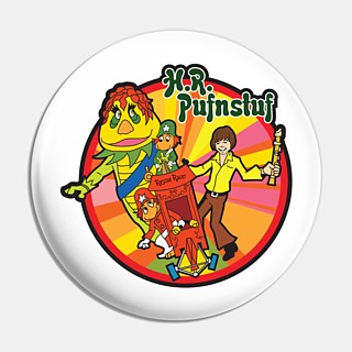 Television from the 1970's Collectibles - Sid & Marty Krofft - H.R. Pufnstuf Pinback Button