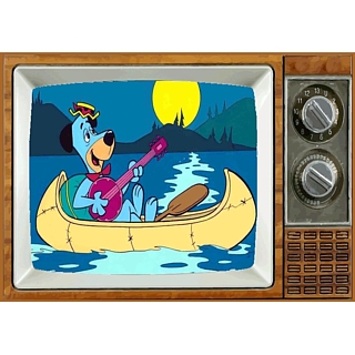 Television Character Collectibles - Hanna Barbera's Huckleberry Hound TV Magnet