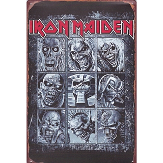 Heavy Metal Collectibles - Iron Maiden Mascot Eddie Metal Tin Sign