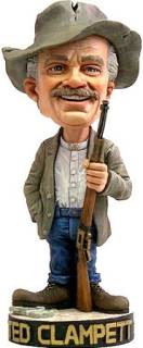 Television Show Collectibles from the 1970's - Beverly Hillbillies - Jed Clampett Bobble Head Nodder Doll
