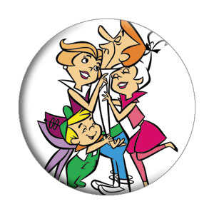 Cartoon Television Character Collectibles - Hanna Barbera's The Jetsons Family Pinback Button