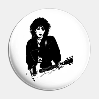 Rock Music Collectibles - Joan Jett Metal Pinback Button