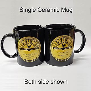Classic Country Music Collectibles - Johnny Cash Sun Records Ceramic Mug